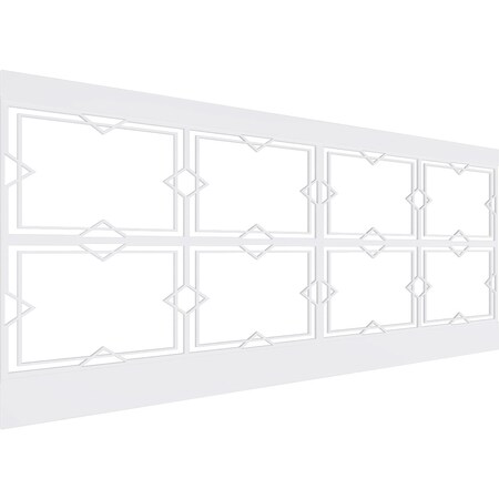 Ekena Millwork 40"H x 94 1/2"W Fleming PVC Wainscot Paneling Kit WPK40X94FMG